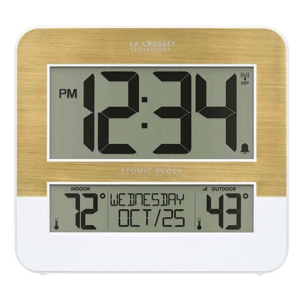 La Crosse Technology - L73859 Atomic Clock with Indoor and Outdoor