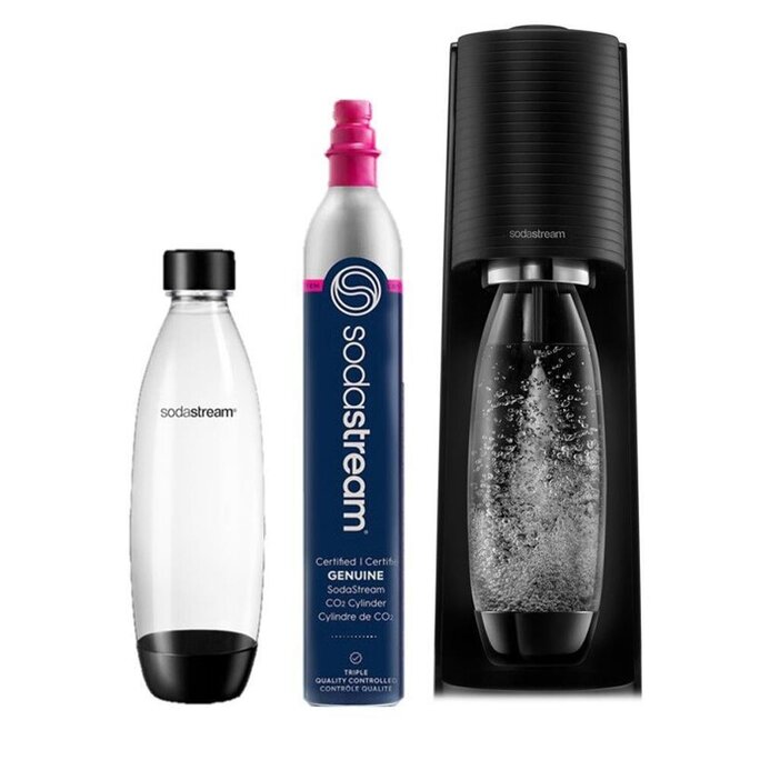 SodaStream - Terra Soda Stream Starter Kit Includes Machine, Co2, Carbonation Bottle - Military & Gov't Discounts