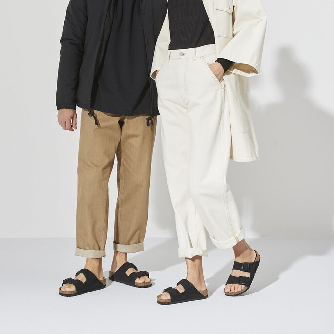 Birkenstock - Arizona Soft Footbed - Suede - Military & Gov't