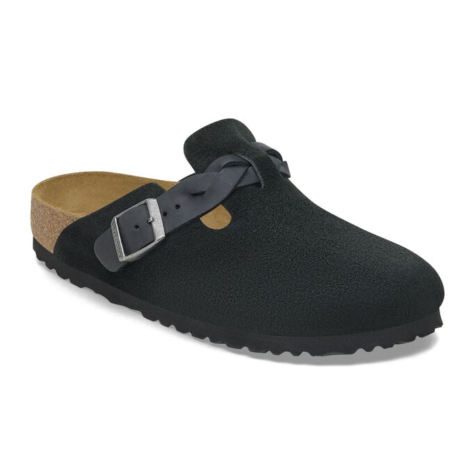 Birkenstock - Boston Braided - Suede Leather - Military & Gov't