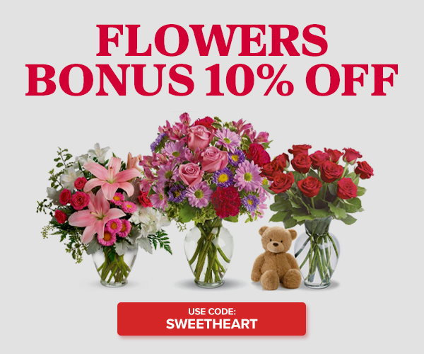 FLOWERS | BONUS 10% OFF